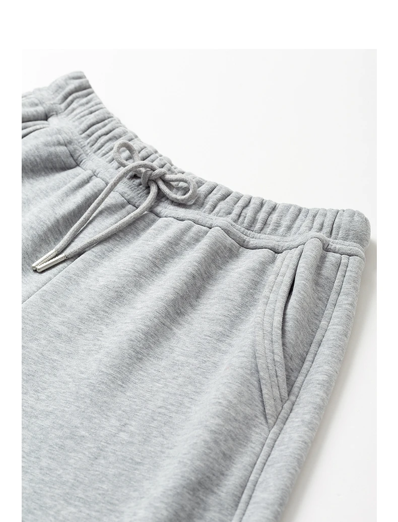 TOYOUTH Women Casual Pants 2025 Winter New Lazy Style Sports Draping Loose Elastic Waist Fleece-lined Banana Pants