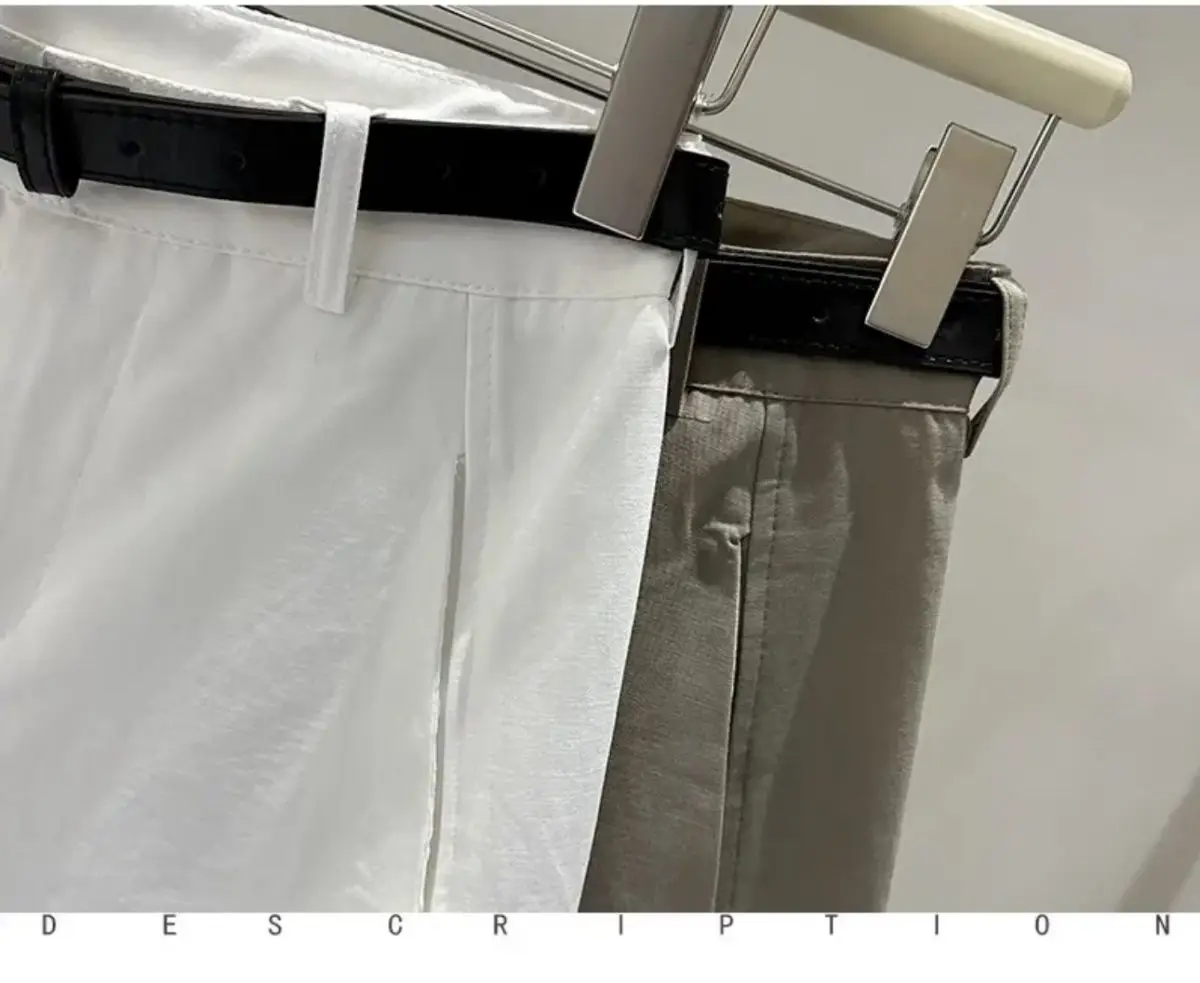 2026 Spring/summer Korean Fashion 9-inch Wide Leg Pants For Women High Waist Simple Balloon Pants Versatile Casual Pants
