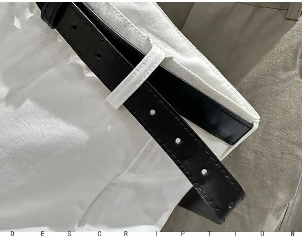 2026 Spring/summer Korean Fashion 9-inch Wide Leg Pants For Women High Waist Simple Balloon Pants Versatile Casual Pants