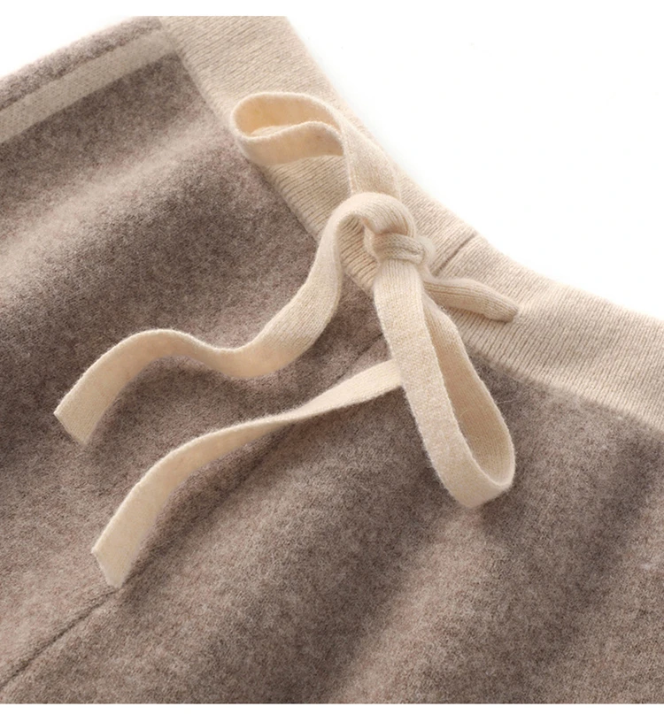 Cashmere Straight Leg Pants Children's New 2024 Hot Selling Autumn and Winter New Wool Women's Wide Leg Pants High Waist