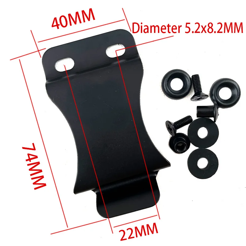 1piece Stainless Steel K Sheath Waist Clip Scabbard Clip Holster Clip Back Clip Knife Set Kydex Holster Clips Accessories