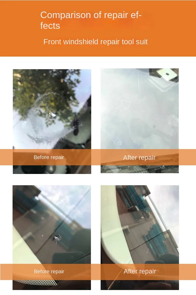 Vacuum Pump Glue Dispenser Stainless Steel Auto Glass Repair Tool Auto Windshield Repair Glass Repair