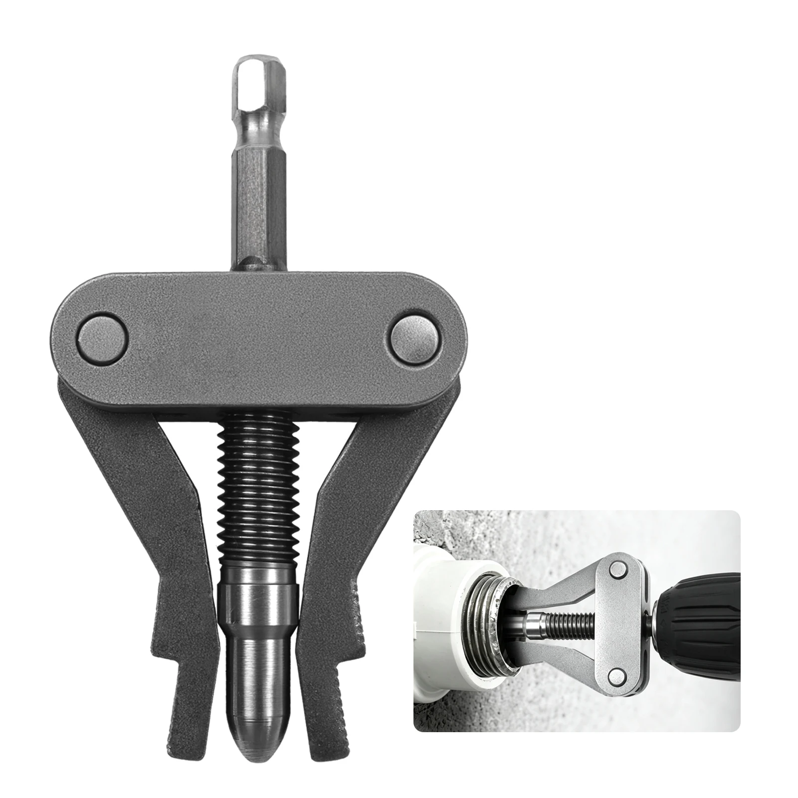 1/2″ 3/4″ 1″ Inch Internal Pipe Wrench Puller Faucet Angle Valve Broken Wire Extractor For PPR PVC Plastic MPP With Hex Shank