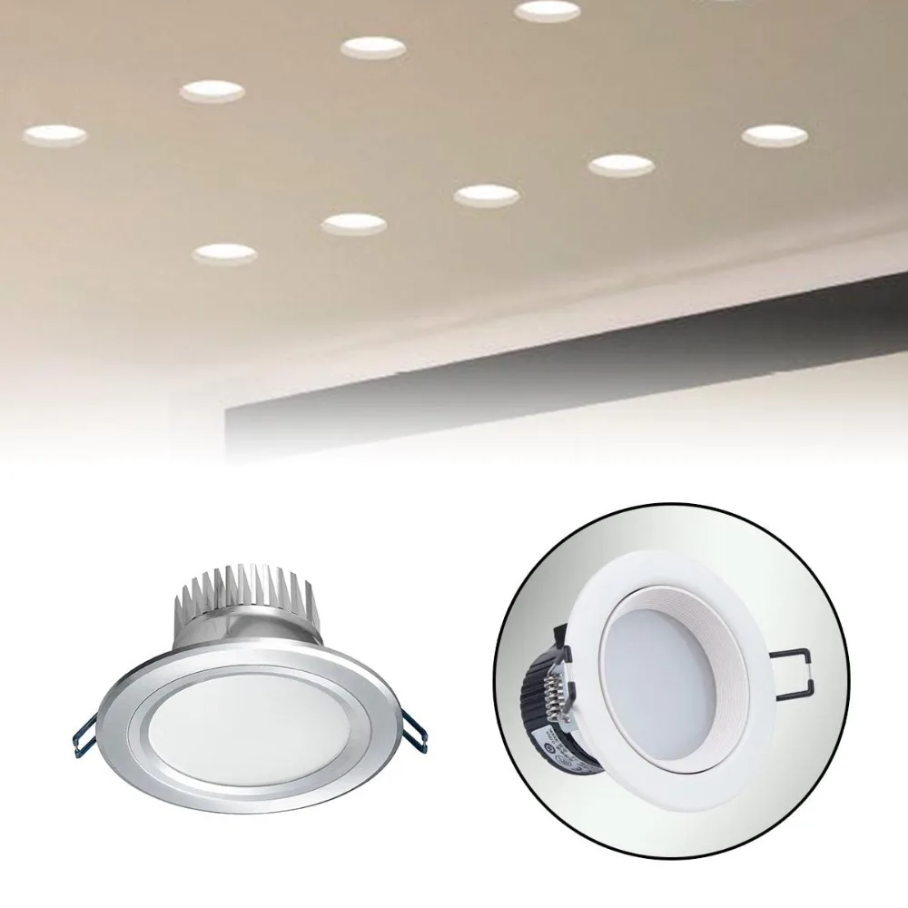 10PCS Steel Springs Metal Clamps For Led Downlight Panel Light Ceiling Light Spring Circlip With Rubber Sleeve Lighting