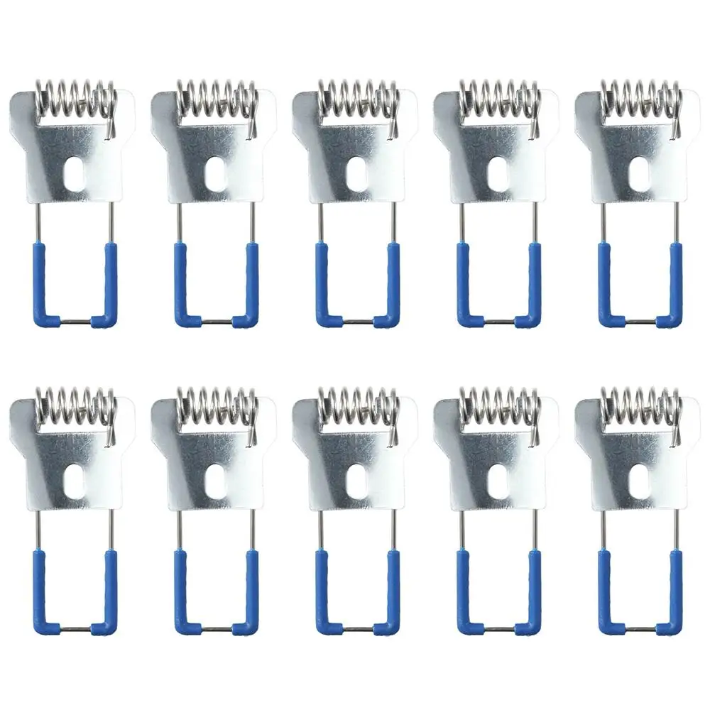 10PCS Steel Springs Metal Clamps For Led Downlight Panel Light Ceiling Light Spring Circlip With Rubber Sleeve Lighting