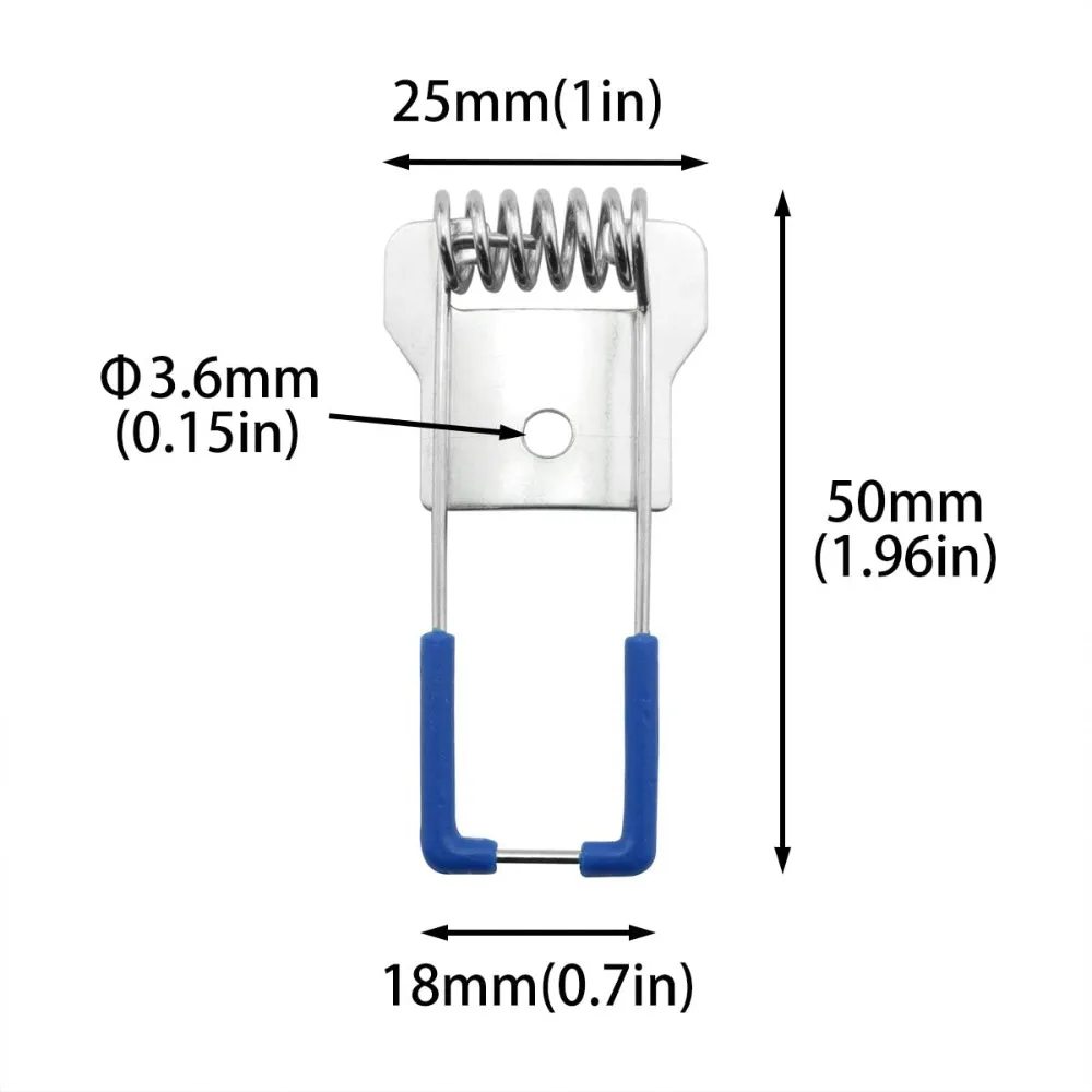 10PCS Steel Springs Metal Clamps For Led Downlight Panel Light Ceiling Light Spring Circlip With Rubber Sleeve Lighting