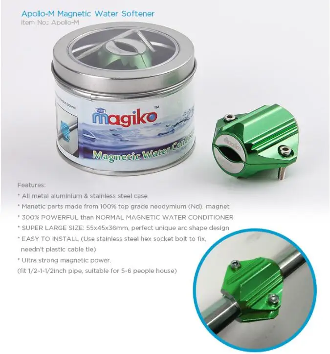 12800 Gauss 1.28 Magnetic Water Softener Conditioner, Agriculture Water Waterontharder For Water Ontharder