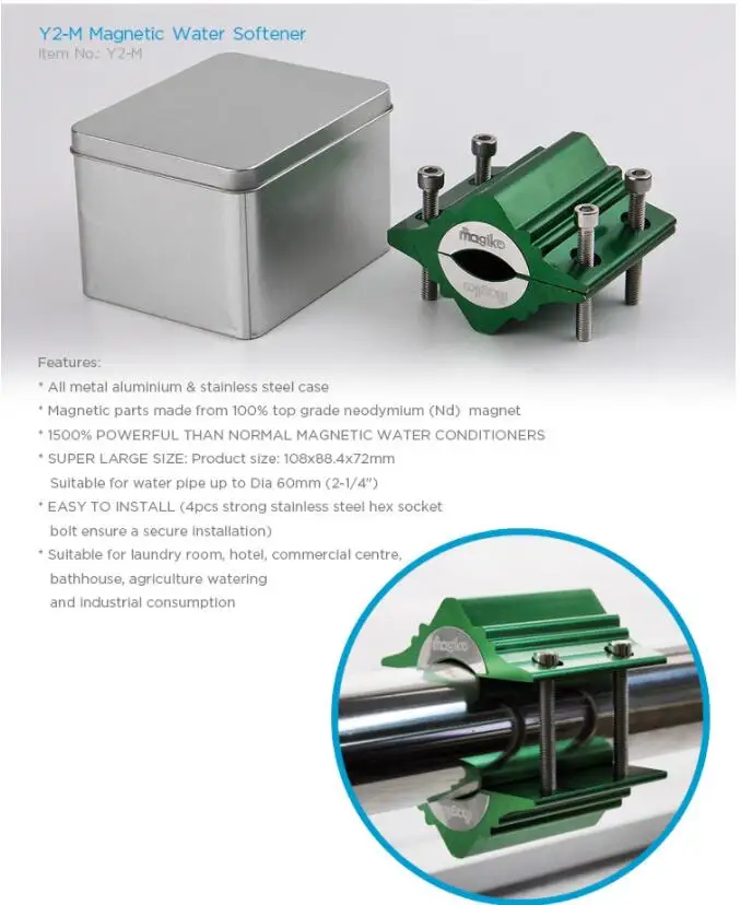 12800 Gauss 1.28 Magnetic Water Softener Conditioner, Agriculture Water Waterontharder For Water Ontharder