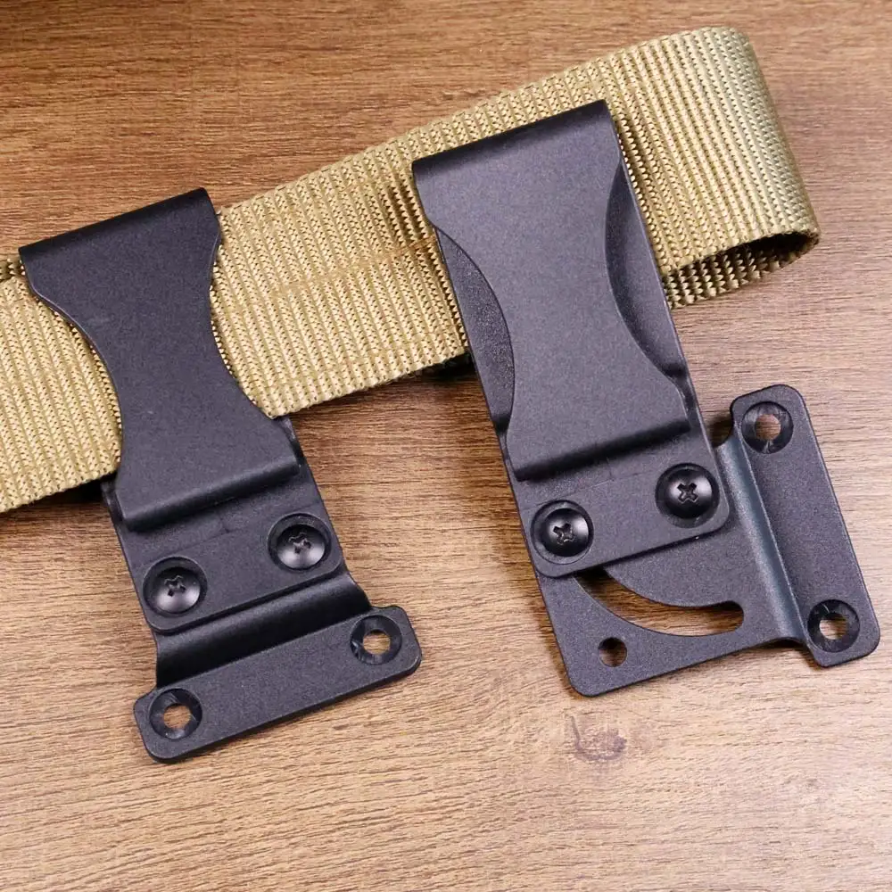 90 Degree Rotated Loop Clamp With Hardware Black Plastic Belt Clip Swivel For Kydex Holster Scabbard Tool Parts