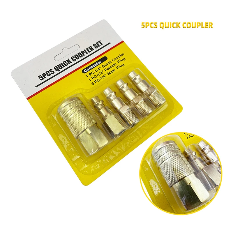 1 Set NPT Thread Pneumatic Quick Connector Rapiditie For Air Hose Fittings Coupling Compressor Accessories Release Fitting