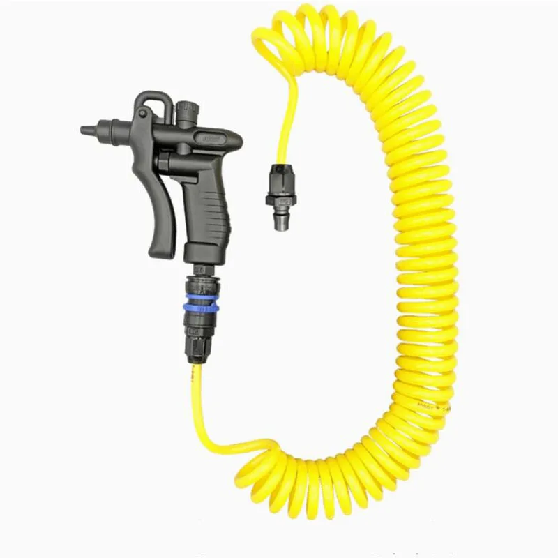ESD workshop SMT Production Line Dust Removal Gun with T-805J PU Spring Hose Pipe JHG-2 PP Plastic Anti-Static Blowing Gun