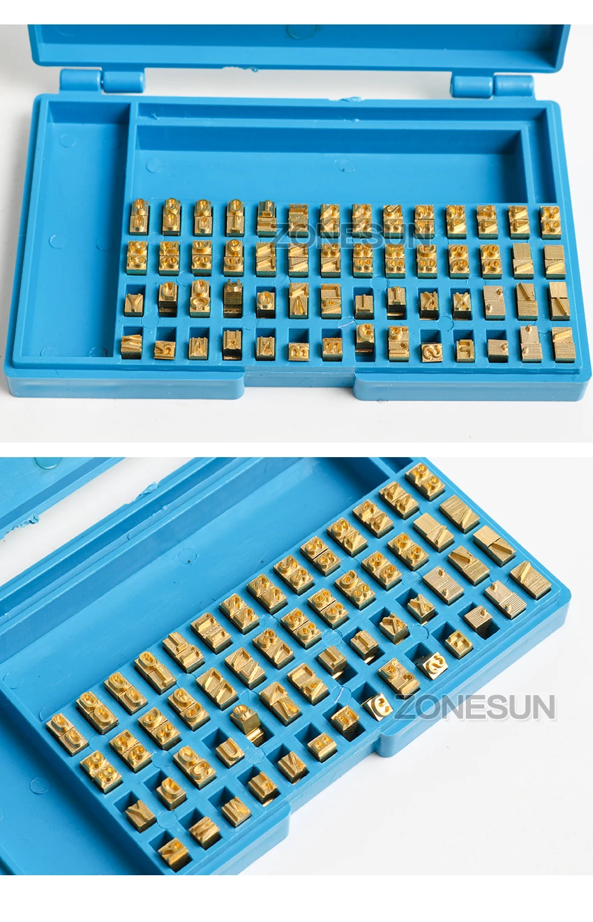 ZONESUN MY380 Alphabet Letter Fonts of Ribbon Printer Heat Stamping Head Ribbon Hot Stamping Spare Part Expiration Code Printer