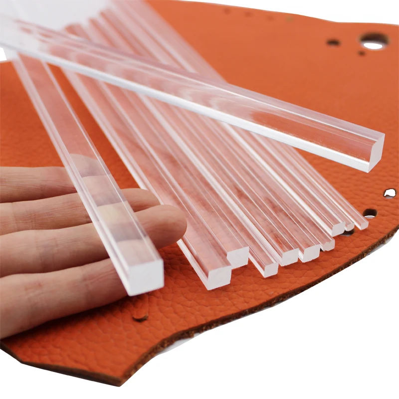 Clear Acrylic Plastic Square Flat Rod Bar Plate 3mm 4mm 5mm 6mm 8m 10mm 15mm 20mm 25mm 30mm 40mm 50mm 60mm 70mm 80mm 90mm 100mm