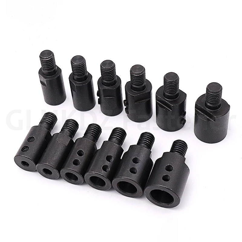 1PCS M10 Saw Blade Connecting Shaft 5/6/8/10/12/14mm Grinding Polishing Motor Shaft Adapter Connecting Rod Sleeve Coupling Tool