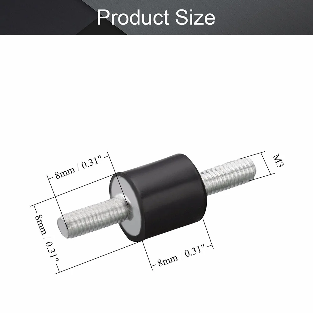 1 Pc Rubber Vibration Isolator Mount Male Anti For M3 M5 M6 Car Bobbin Isolator Damperm Car Bobbin Rubber Mounts Male Tools