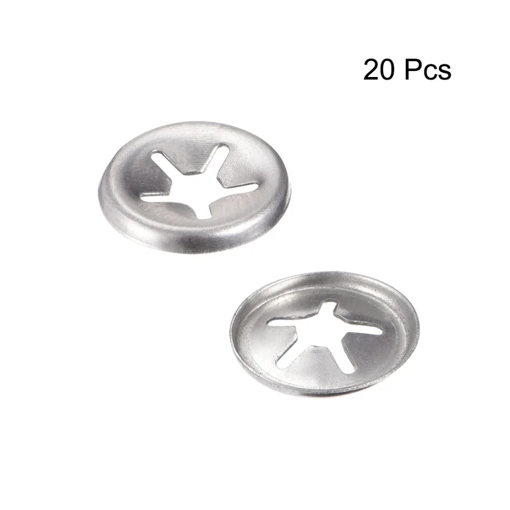 Uxcell 20pcs/lot M5/6/7/8/12 304 Stainless Steel Internal Tooth Washer Locking Speed Clip Hardware Corrosion Resistant