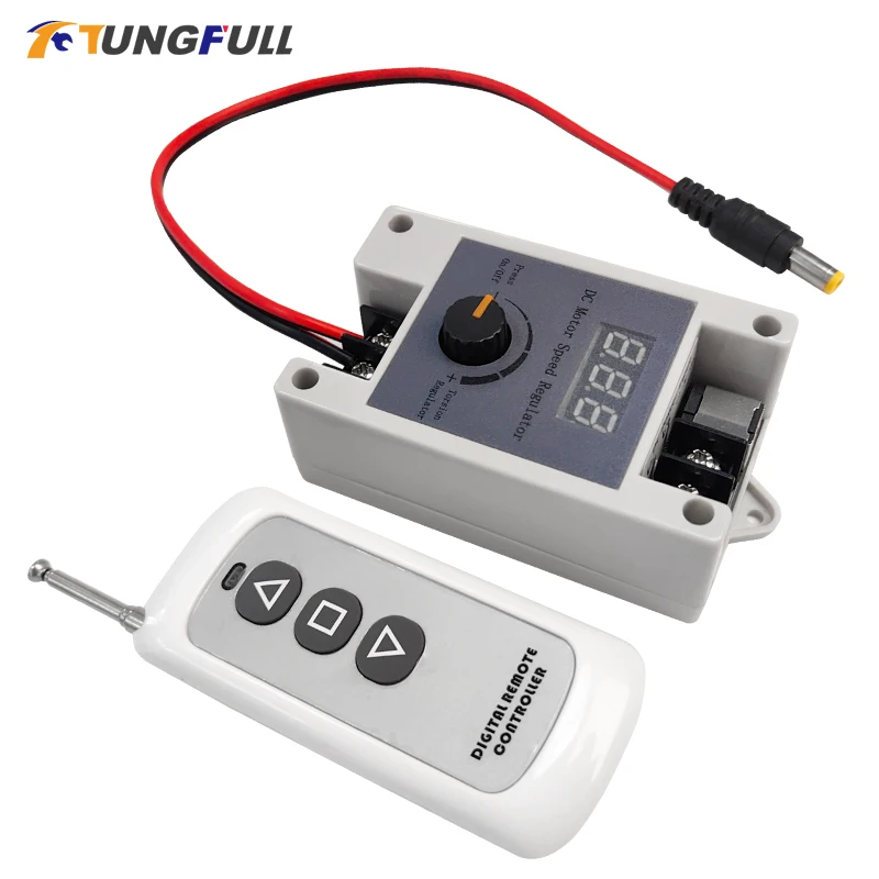 Wireless Remote Control DC Motor Speed Regulator Switch 12V 24V for Telescopic Linear Actuator Reciprocating Cycle Motor