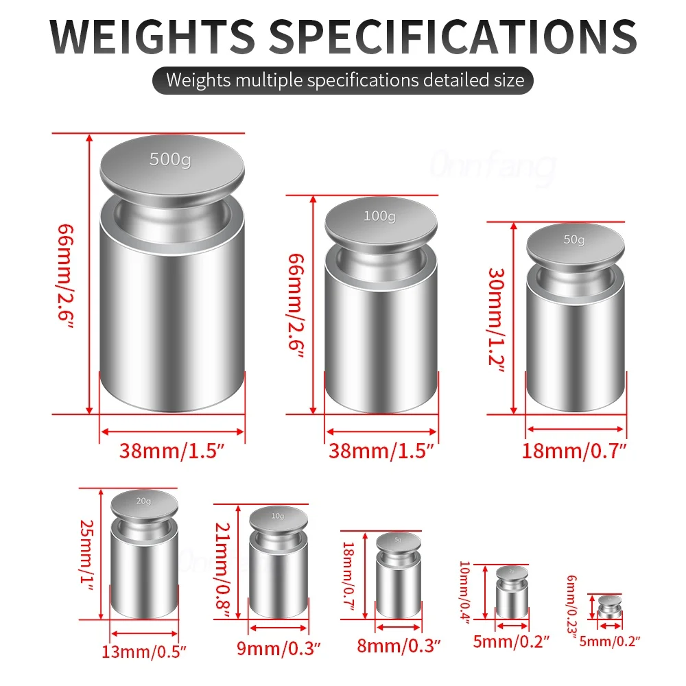 1G-100G Gram Nauwkeurige Kalibratie Set High Quality Chrome Plating Schaal Gewichten Set Voor Thuis Keuken Tool 1-5Pcs Weight