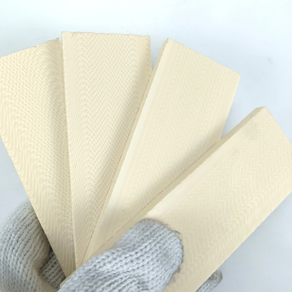 2pcs DIY Knife Handle Material Imitation Ivory Resin Mixtures for Knife Handle Patch Produce Material 120x40x8mm