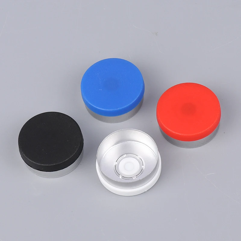 100pcs Medical Vial Cap Aluminum Cap Medical Bottle Cap OD 20mm Diameter Aluminum Flip Off Cap