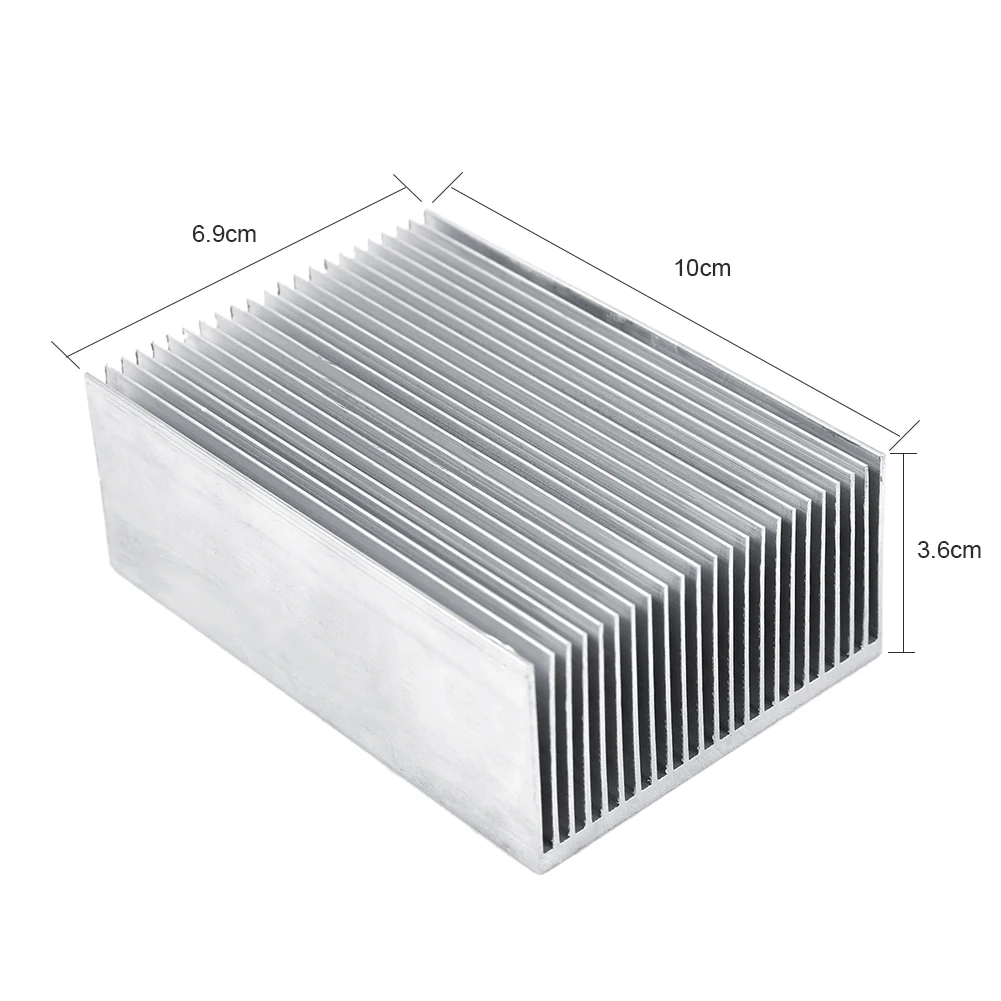 Aluminum Heatsink Aluminum Heatsink Heat Sink Cooling for Led Amplifier Transistor IC Module 100*69*36mm Cooler Heat Sink
