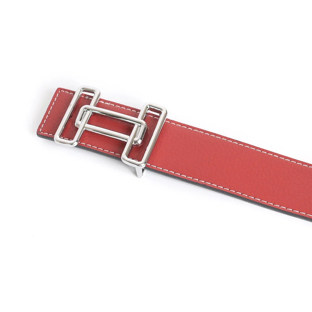 Luxury Designer Brand Pin Buckle Belt Men High Quality Cowhide Women Genuine Real Leather Dress Strap for Jeans Waistband Blue