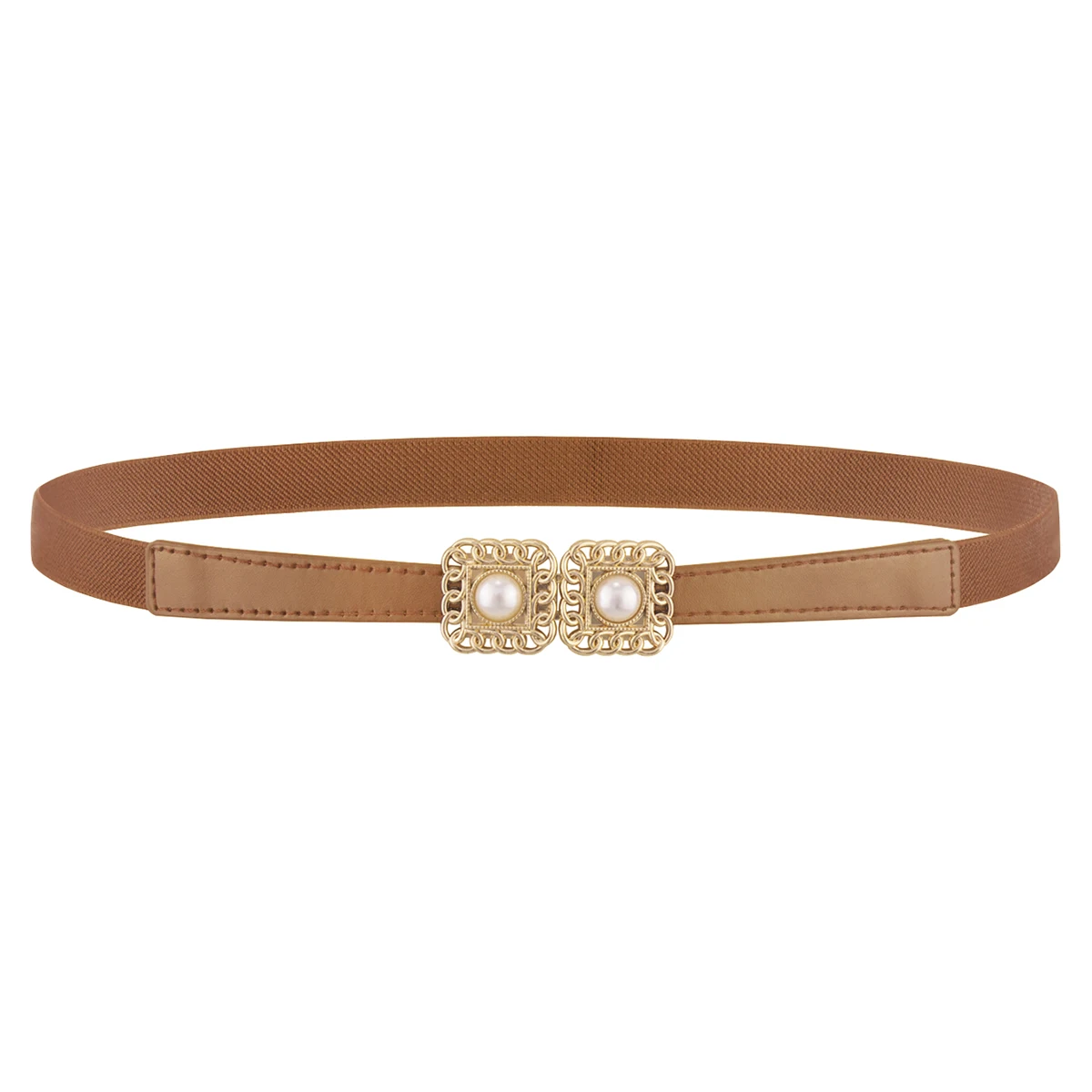 SISHION Summer Fashion Women Belts SH024 PU Leather Thin Elastic Waist Belt Slim Waistband Black Camel Coffee Plus Size