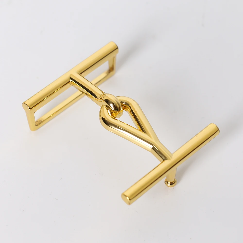 Casual Luxury Designer Brand Pin H Buckle Belt Men High Quality Women without Strap for Jeans Gold for 35~39mm Strap just Buckle