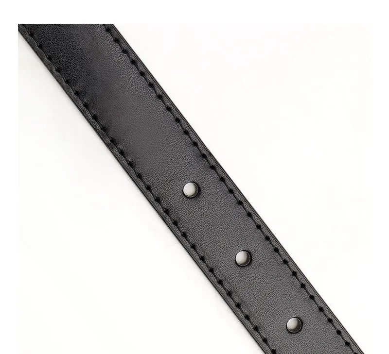 2.3x103cm Female Fashion Belt Simple Golden Metal Buckle Belt for Women Ladies Black Suit Jeans Dresses Clothing Accessories