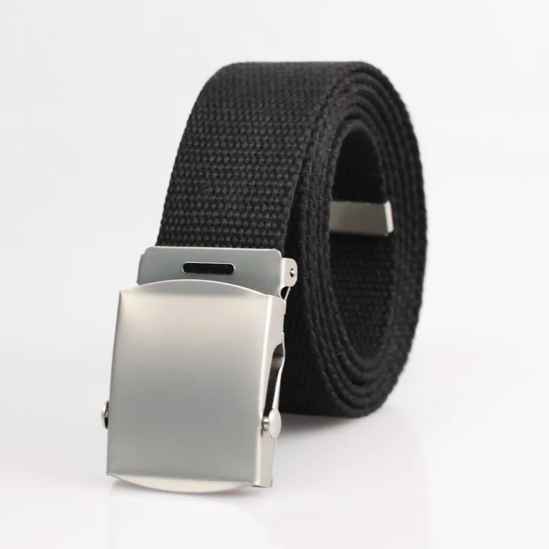 2025 New Men's Canvas Belt Outdoor Wear-resistant Breathable Alloy Buckle Unisex Belt Youth Camouflage Sports Waistband