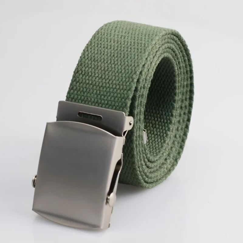2025 New Men's Canvas Belt Outdoor Wear-resistant Breathable Alloy Buckle Unisex Belt Youth Camouflage Sports Waistband