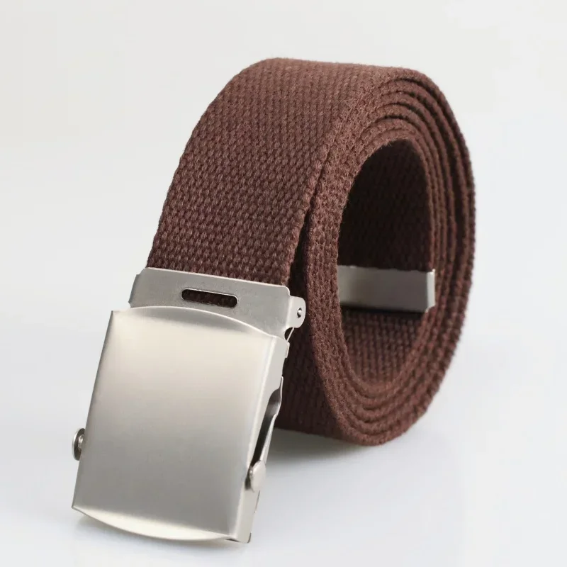2025 New Men's Canvas Belt Outdoor Wear-resistant Breathable Alloy Buckle Unisex Belt Youth Camouflage Sports Waistband