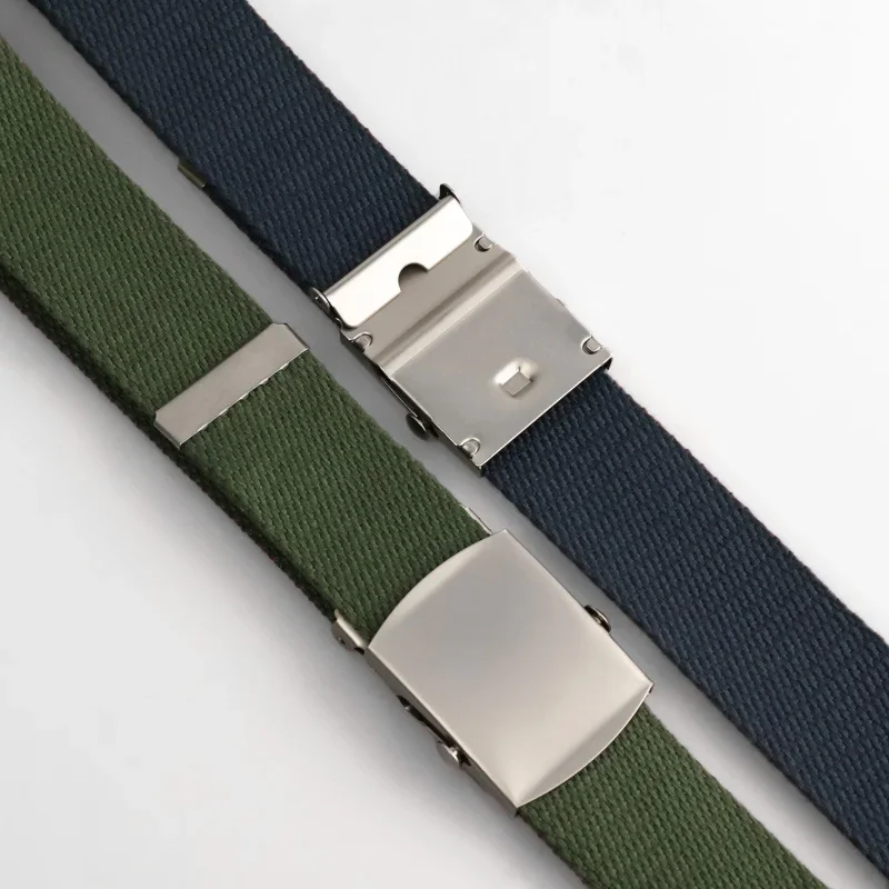 2025 New Men's Canvas Belt Outdoor Wear-resistant Breathable Alloy Buckle Unisex Belt Youth Camouflage Sports Waistband