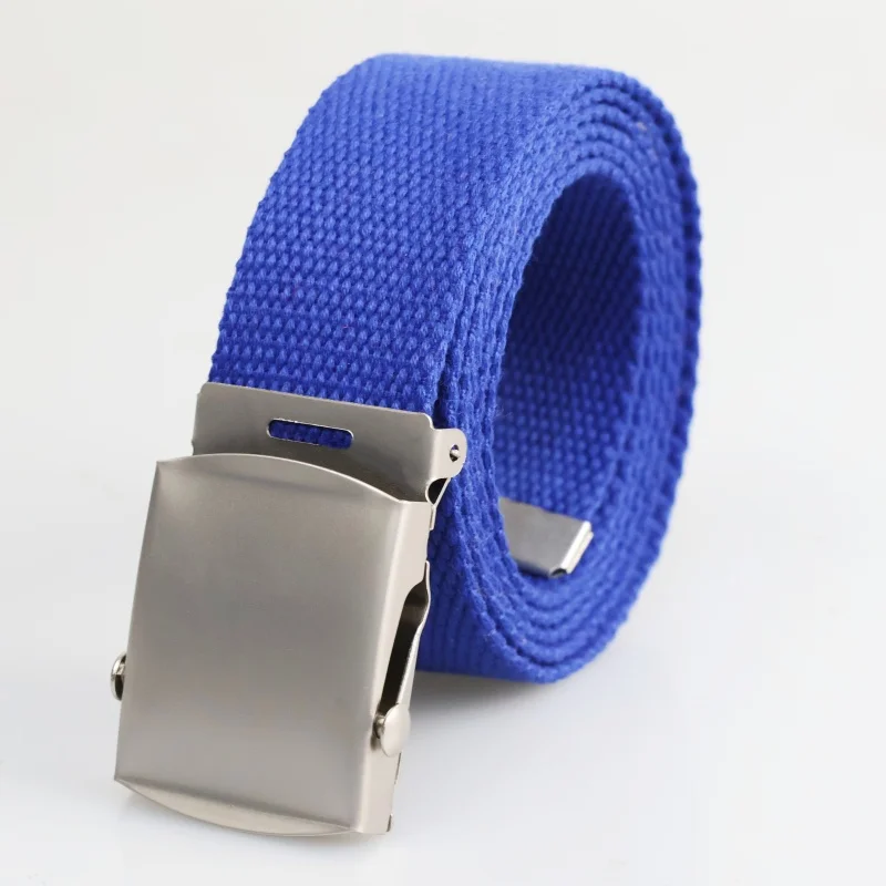 2025 New Men's Canvas Belt Outdoor Wear-resistant Breathable Alloy Buckle Unisex Belt Youth Camouflage Sports Waistband