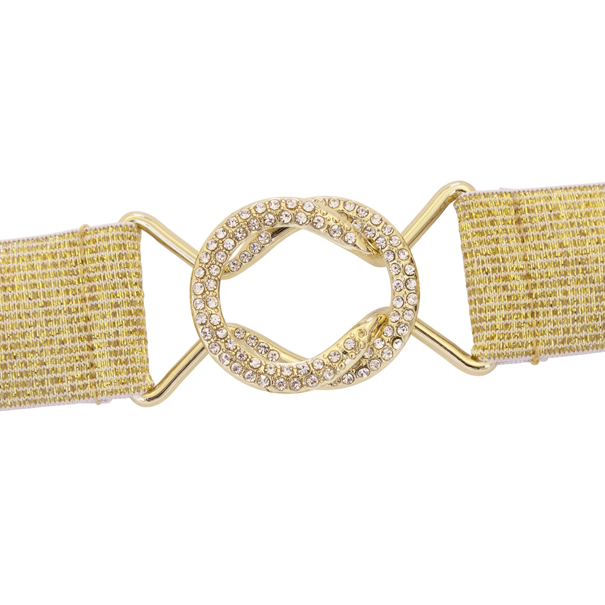 SISHION Plus Size S-XXL Black Women Waist Belts YD0046 Elastic Beading Golden Silver Bling Gothic Goth Corsets Belt