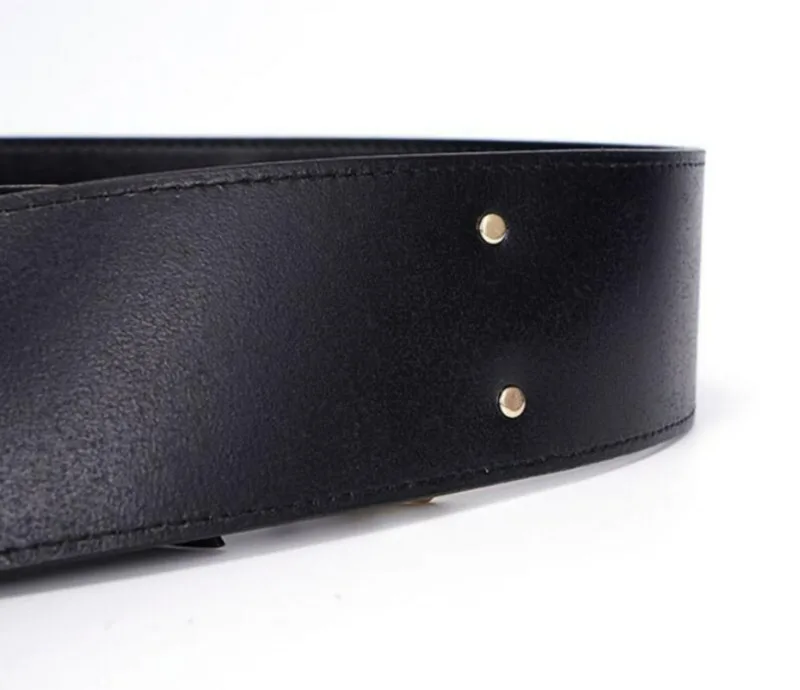 Women's Designer Runway New Fashion Genuine Leather Cummerbunds Female Dress Corsets Waistband Belts Decoration Wide Belt