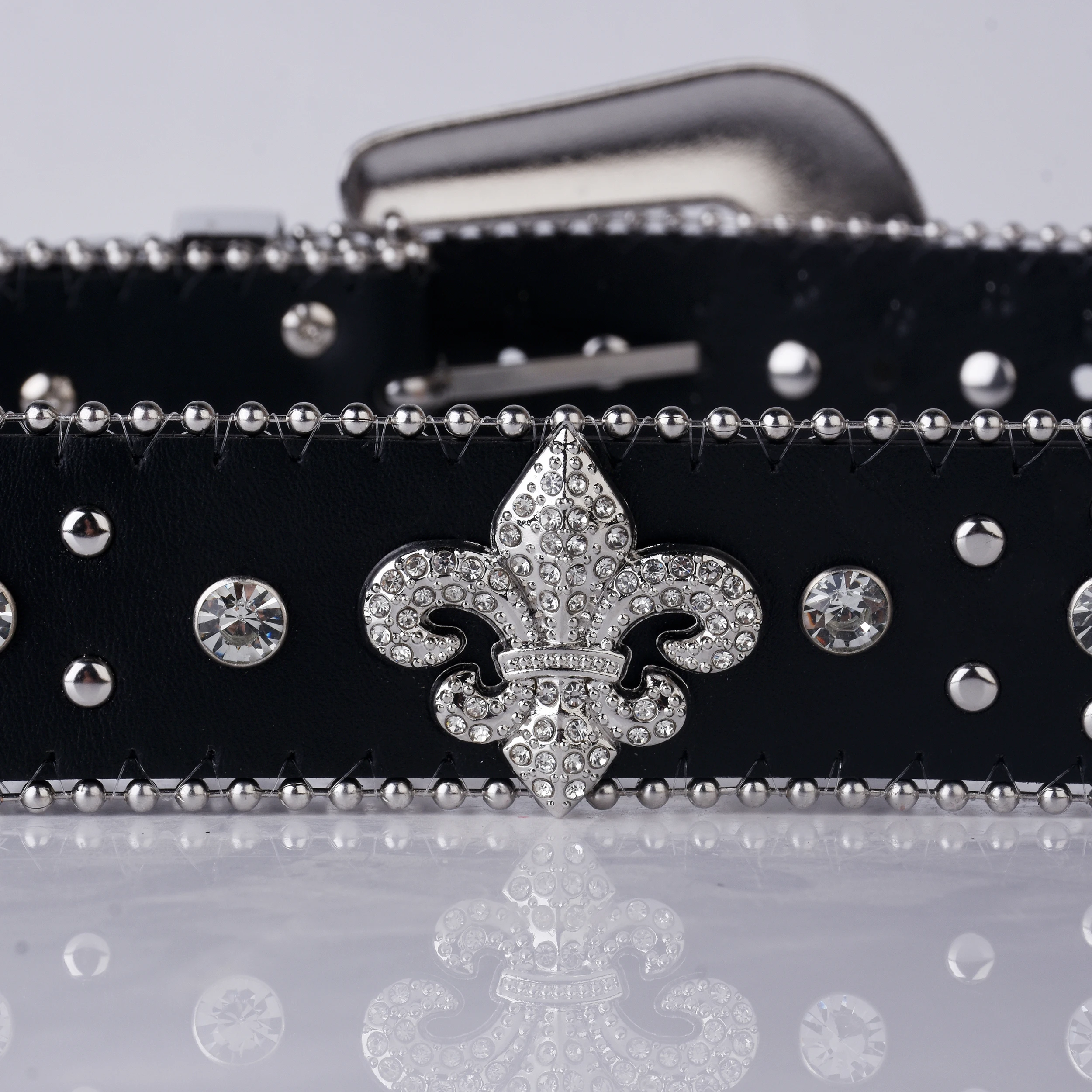 Punk Rhinestone Belt for men and women female fashion western jeans female jeans jewelry fashion design Y2K Jeans Belt