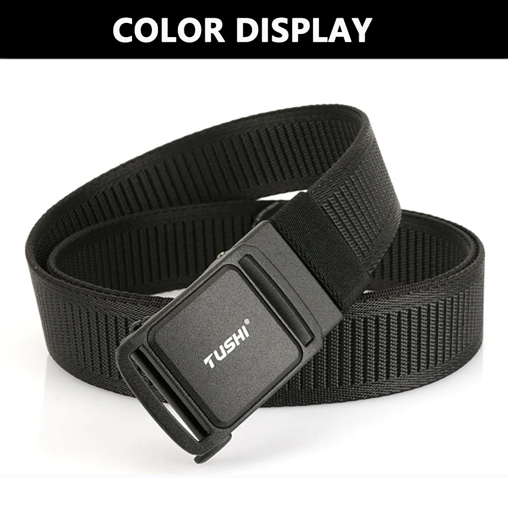 TUSHI New Men's Elastic Belts Unisex Casual Woven Belt for Men Outdoor Training Work Belt with Jeans Belt of Women Accessories