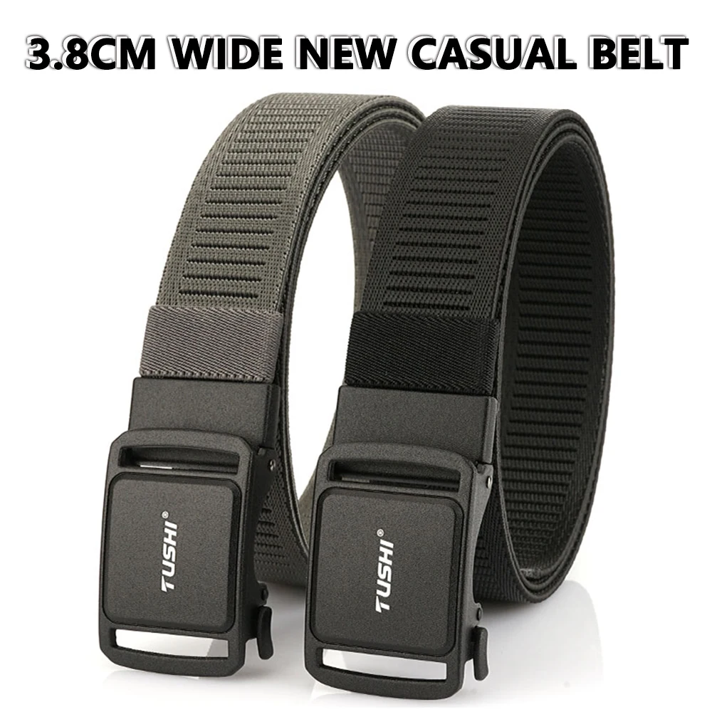 TUSHI New Men's Elastic Belts Unisex Casual Woven Belt for Men Outdoor Training Work Belt with Jeans Belt of Women Accessories