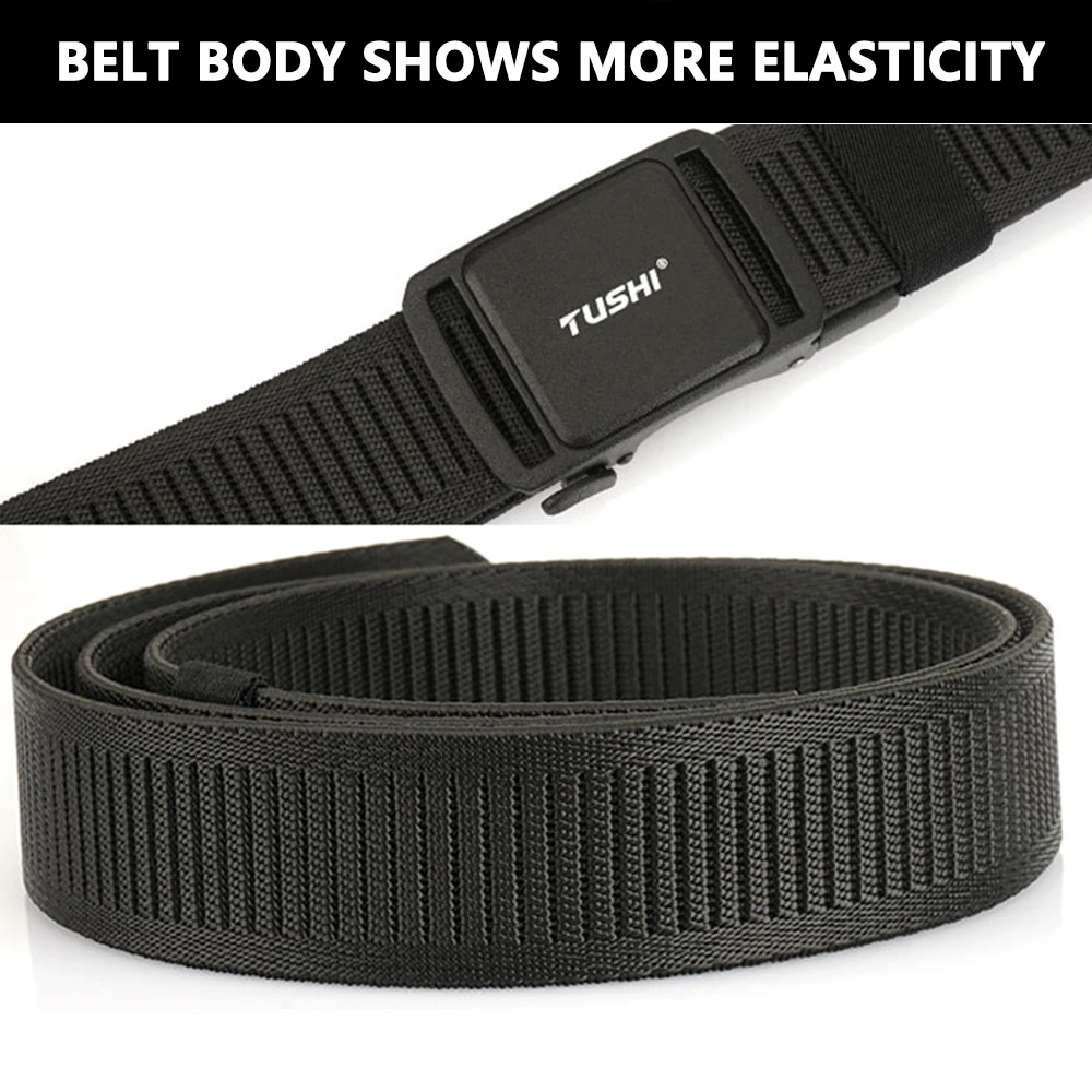 TUSHI New Men's Elastic Belts Unisex Casual Woven Belt for Men Outdoor Training Work Belt with Jeans Belt of Women Accessories