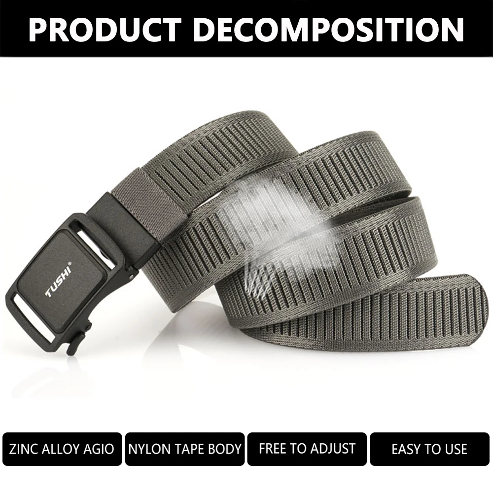 TUSHI New Men's Elastic Belts Unisex Casual Woven Belt for Men Outdoor Training Work Belt with Jeans Belt of Women Accessories
