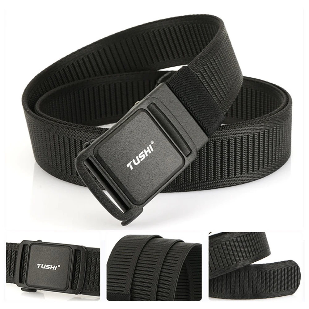 TUSHI New Men's Elastic Belts Unisex Casual Woven Belt for Men Outdoor Training Work Belt with Jeans Belt of Women Accessories