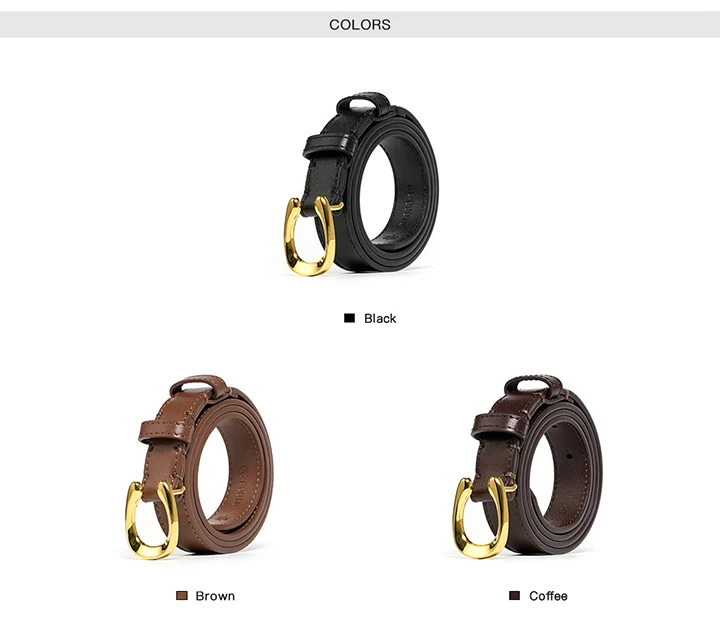 BEAUTODAY Classical Belts Women Genuine Cow Leather Buckle Straps Designer Female Elegant Dress Accessories Handmade 91086