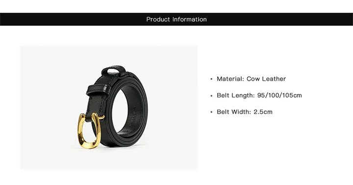 BEAUTODAY Classical Belts Women Genuine Cow Leather Buckle Straps Designer Female Elegant Dress Accessories Handmade 91086