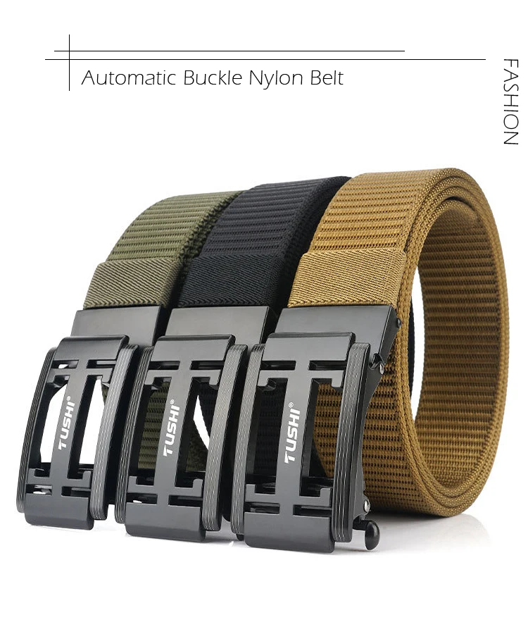 MEDYLA Tactical Belt Men's Outdoor Leisure Belt Nylon Military Army belt Outdoor Metal Buckle Training Hunting Belt BLL041