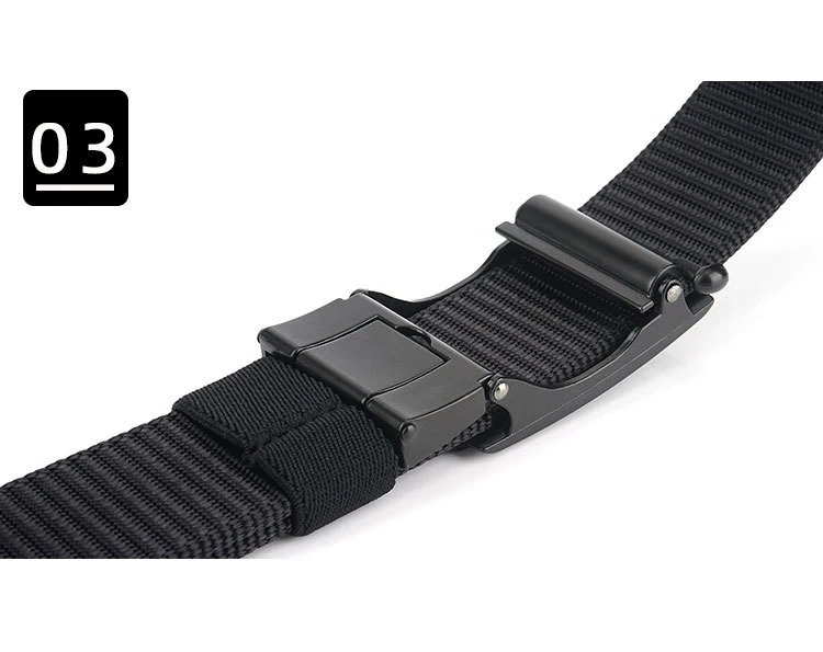 MEDYLA Tactical Belt Men's Outdoor Leisure Belt Nylon Military Army belt Outdoor Metal Buckle Training Hunting Belt BLL041