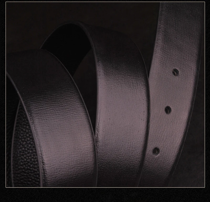 Men's Classical Fashion Business Belts Genuine Leather Belt Men High Quality Pin Buckle Strap Luxury Designer Male Belt