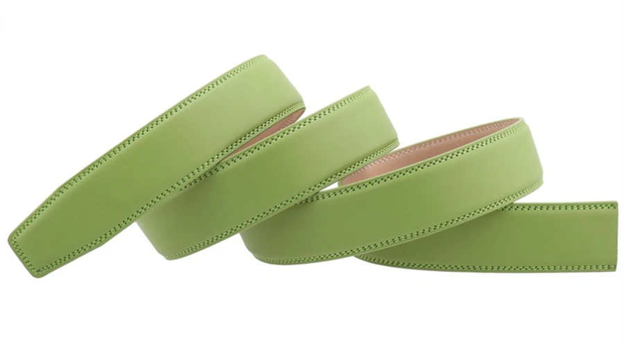 Plyesxale Fashion Green Genuine Leather Belts For Men Luxury Designer Automatic Buckle Belt Man Business Formal Belts Male B104