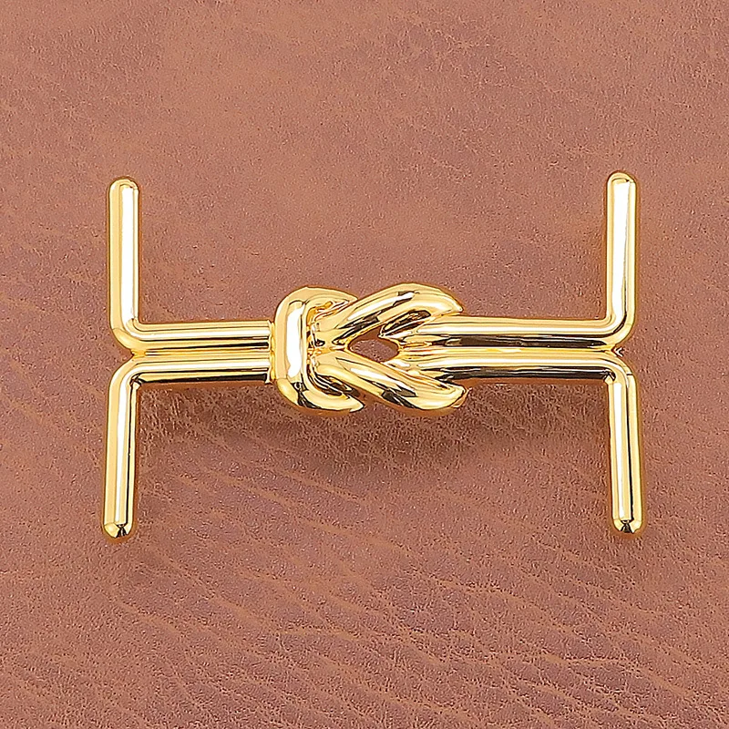 Fashion Zinc Alloy Smooth Buckle Belt Buckle Head Fashion 3.8cm Belt Single Buckle I Shaped Personalized Men's Trouser Belt Head