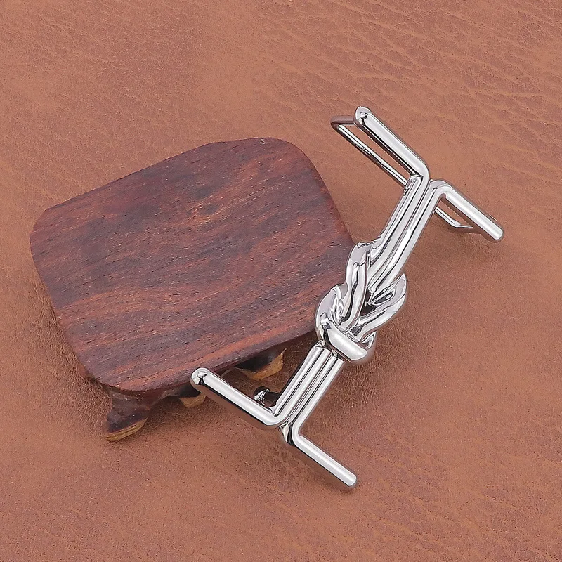 Fashion Zinc Alloy Smooth Buckle Belt Buckle Head Fashion 3.8cm Belt Single Buckle I Shaped Personalized Men's Trouser Belt Head